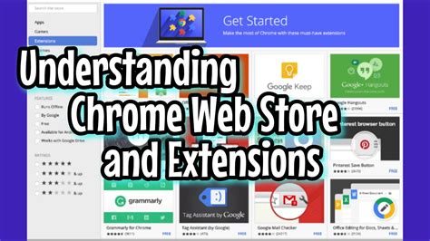 Understanding The Chrome Web Store Youtube