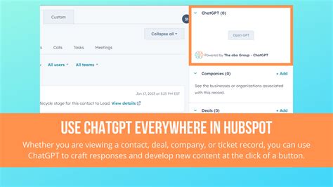 Chatgpt Powered By Obo Hubspot Integration Connect Them Today