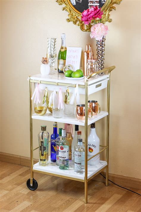 IKEA Hack: Gold & Marble Bar Cart – Twinspiration