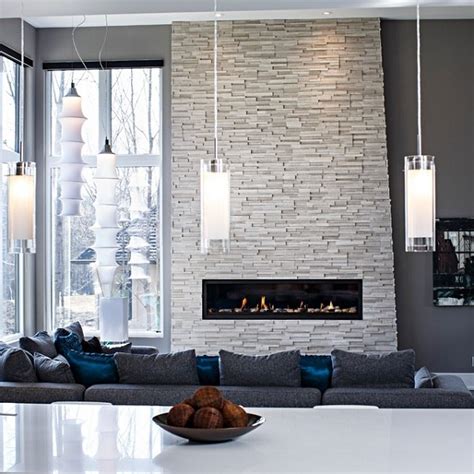 Stone Fireplaces Ideas For Contemporary Living Rooms