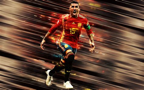 W poniedziałek selekcjoner luis enrique ogłosił nazwiska 24 piłkarzy powołanych do reprezentacji hiszpanii na turniej. Sergio Ramos 020 Hiszpania, Reprezentacja - Tapety na pulpit