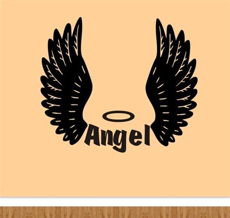 angel wings wall vinyl decal angel wall vinyl by wackywalls