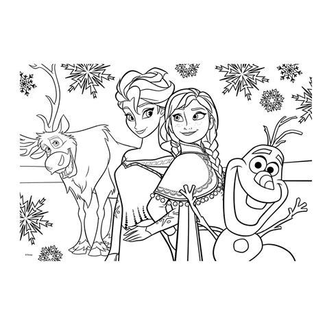 Disney Frozen Puzzel & Kleurplaat Coloriage reine des neiges