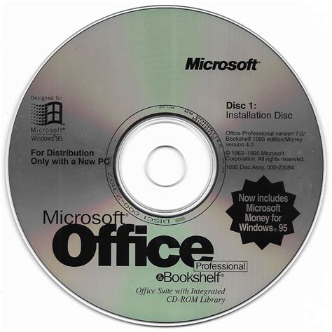 Microsoft Office Professional For Windows 95 With Bookshelf Microsoft