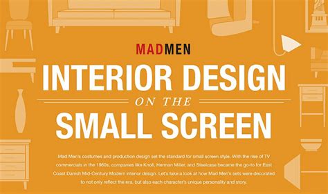 Mad Men Interior Design On The Small Screen Infographic Visualistan