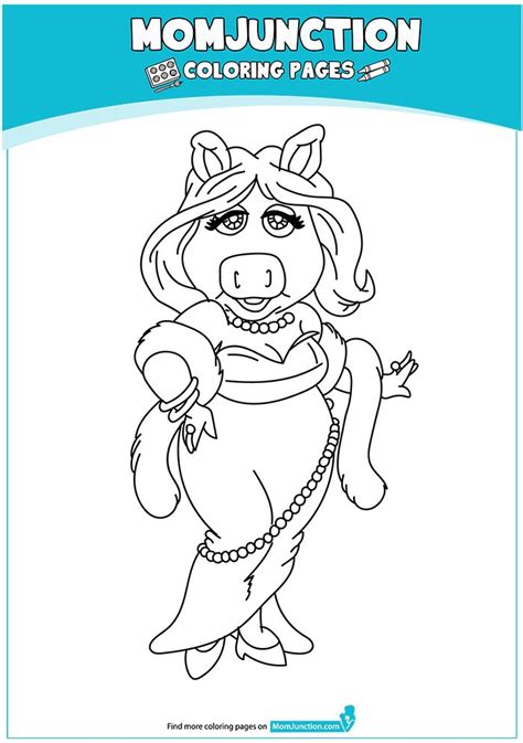 Miss-Piggy-17 | Disney coloring pages, Coloring pages, Disney cartoon