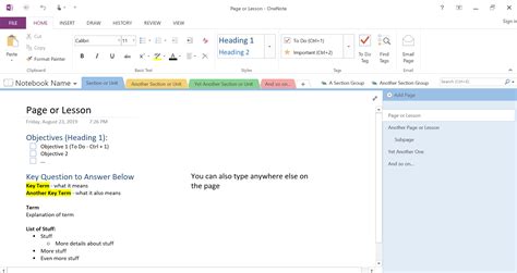 How To Easily Organize Notes In Onenote Plan And Organize™
