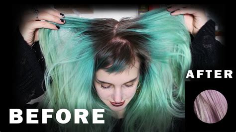 I'm sure you heard different methods of stripping hair. How to: GET RID OF GREEN HAIR without bleach | Manic Moth ...