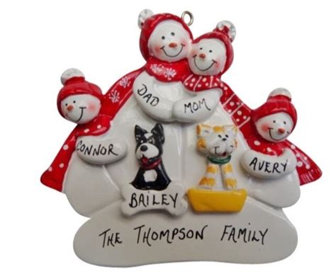Alibaba.com offers 4,557 pet ornaments products. Personalized Snowman Family of 4 with 2 Dogs or Cats ...