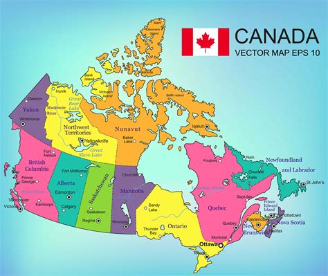 Canada Map And Provinces - Share Map