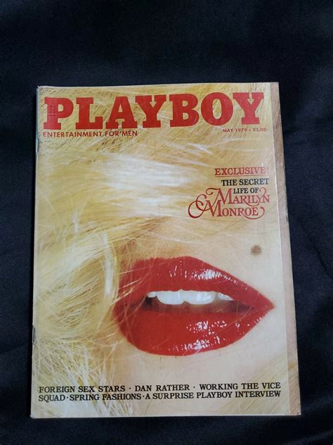 Mavin Playbabe Magazine May Marilyn Monroe Cover Michele Drake Dan Rather
