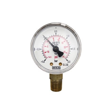 100 Original Wika Pressure Gauges Degrease For Oxygen Use 11111