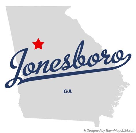 Map Of Jonesboro Ga Georgia