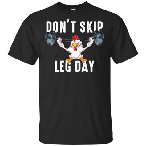 Don T Skip Leg Day Long Chicken Squats Gym Weight Unisex Short Sleeve BigShopper Dont Skip