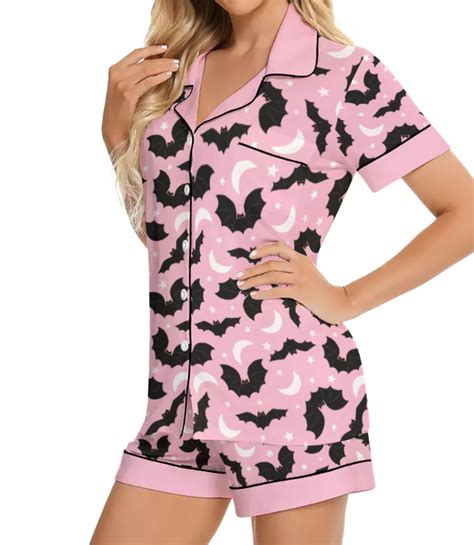 pink bat pajama set poltergeists and paramours