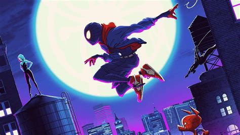 Spiderman Into The Spider Verse Cool Art Wallpaperhd Superheroes