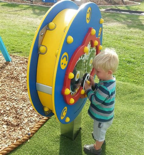 The Inclusive Play Minisphere Double Sided Play Panel Has Sensory Fine
