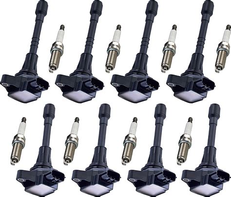 Buy Ena Set Of 8 Iridium Spark Plug And 8 Ignition Coil Pack Compatible