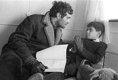 Omar Sharif On The Set Of The Film Doctor Zhivago With His Son Tarek Sharif In 1965 Zamaaan