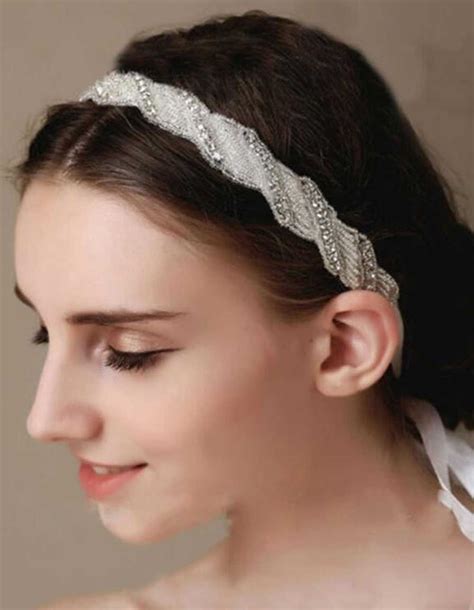 Venusvi Venusvi Rhinestone Headband Flower Girl Headband Crystal