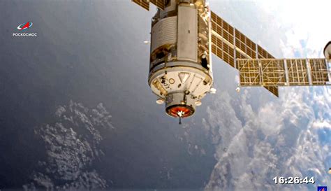 Russian Lab Module Docks With Space Station After 8 Day Trip