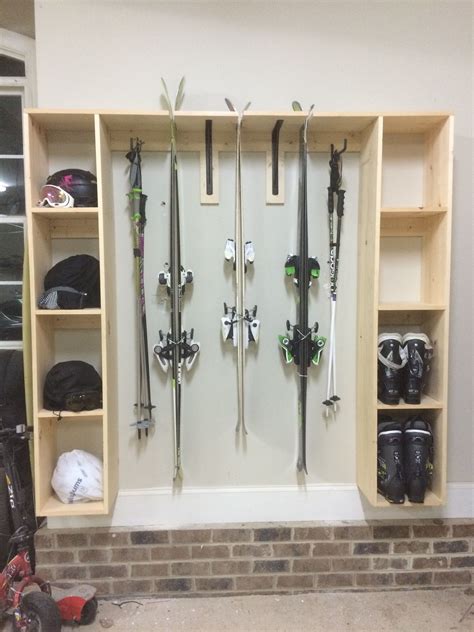 Ski Cabinet With Slots To Hang Your Skis Gear Room Ski Storage Ski