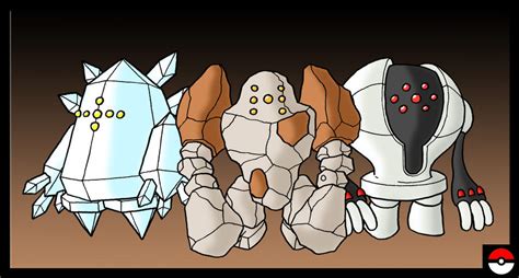 Regirock Regice And Registeel By Zappazee On Deviantart