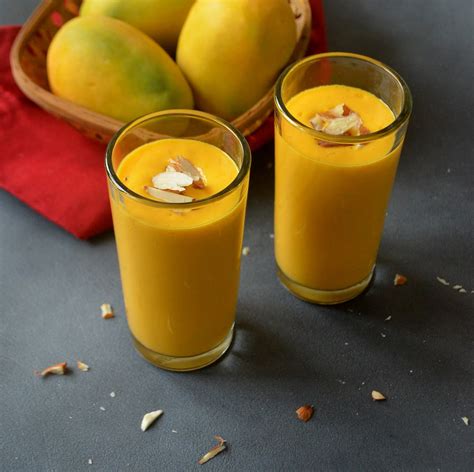 indulge mango milkshake recipe how to make fresh mango milkshake at home