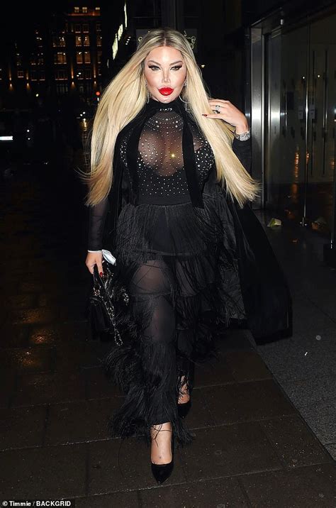 Television personality📺speak 6 languages🇩🇪🇪🇸🇫🇷🇧🇷🇮🇹🇬🇧jetsetter🛰fashionista👗make up & beauty lover. Jessica Alves puts on an eye-popping display in sheer black tassel jumpsuit | Daily Mail Online