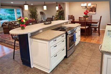 If you have granite countertops in your kitchen, you can ensure your new island matches with a product like the three posts hedon cambridge kitchen island. Creative Kitchen Islands With Stove Top Makeover Ideas (6 ...