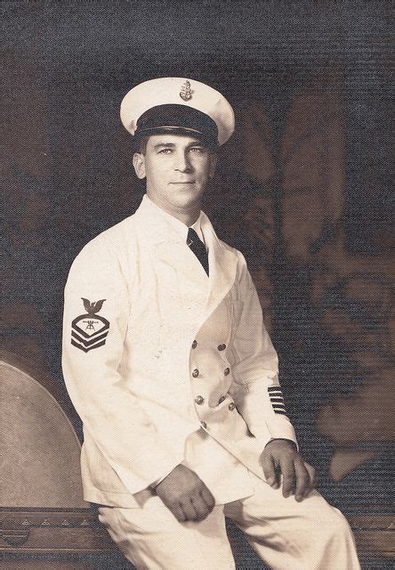 Chief Petty Officer Dress Whites Honolulu Hi 1942 Fire