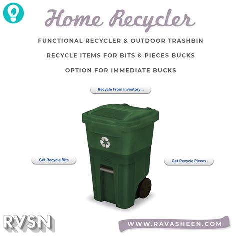 Sims 4 Cc Trash Cans Trash Compactors And Recycling Bins Fandomspot