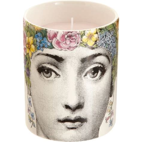 Fornasetti Flora Lidded Candle Small Scented Candles Candles Luxury