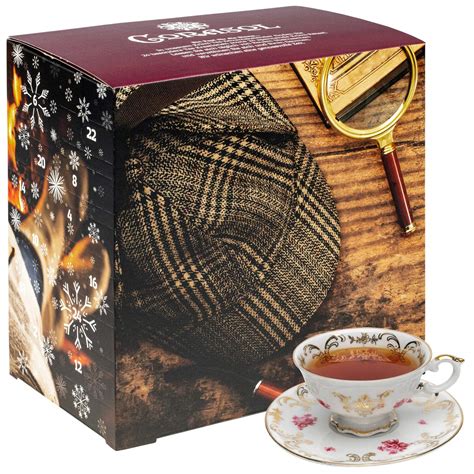 Corasol Premium Rätsel-Krimi & Tee Adventskalender 2020 mit 24 losen