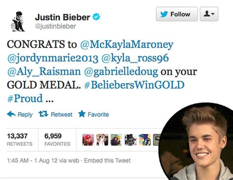 Justin Bieber From Best Olympic Tweets London 2012 E News