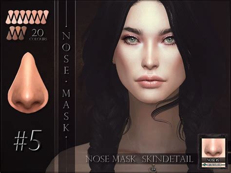 Remussirions Nosemask 05 Nose Mask The Sims 4 Skin Sims