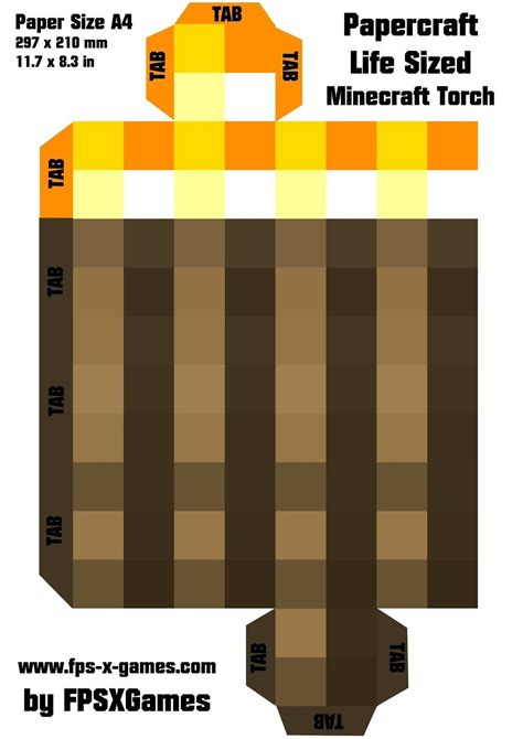 Printable Minecraft Papercraft Weapons Printable Papercrafts