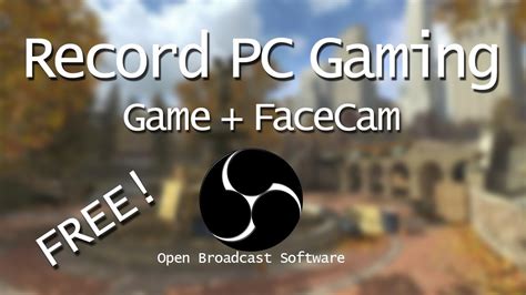 How To Record Pc Gaming W Facecam No Editing Needed Open