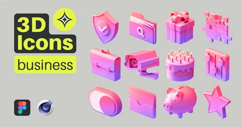 3d Icons Packs For Designers — Business