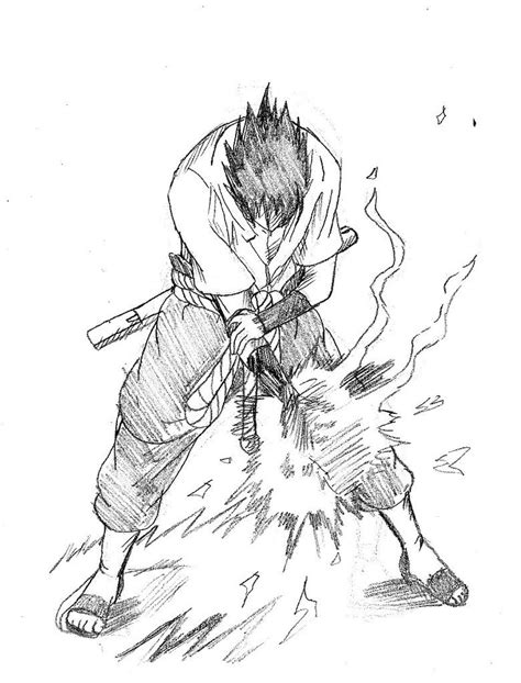 Sasuke Chidori Sketch By Cvsnb Sasuke Drawing Naruto Sketch Drawing