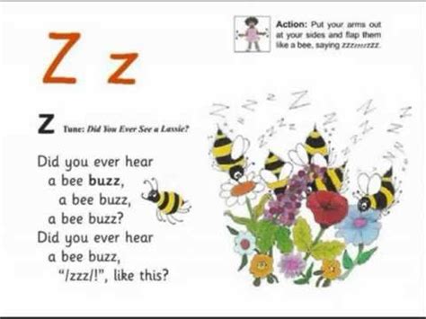 JOLLY PHONICS z song from Read Australia - Having FUN with phonics