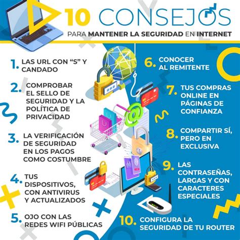 10 Consejos Para Navegar Seguro Por Internet Infografía