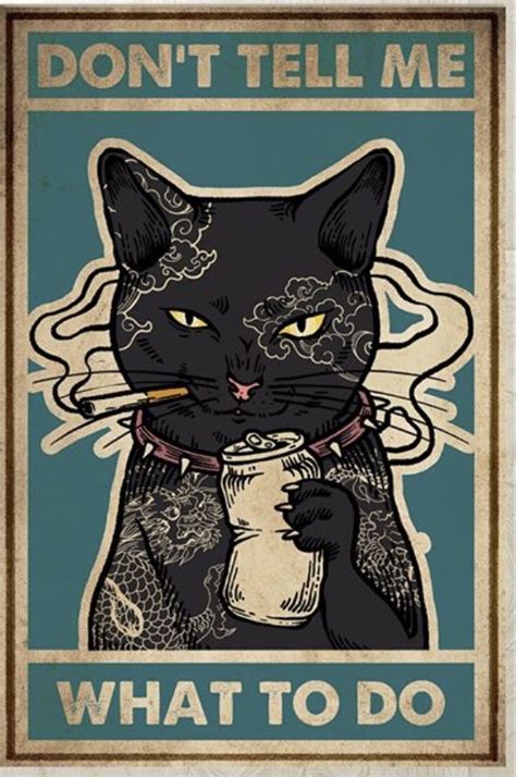 Pin By Catherine Boda On Cats Cat Posters Black Cat Art Cat Tattoo