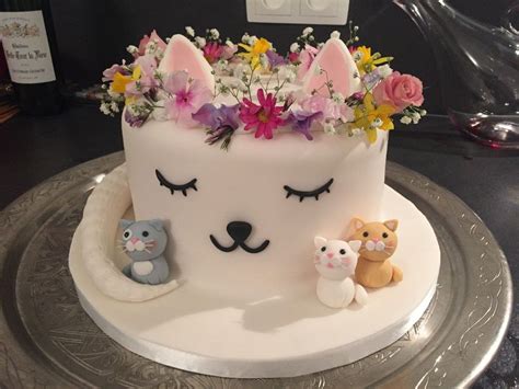 Yesterday was my birthday (24) and my friend verity made me this beauty of a cake. Pin by Betty Appling on Fete anniv | Birthday cake for cat, Kitten cake, Birthday cake kids