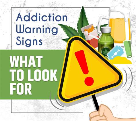 addiction warning signs what to look for [infographic]