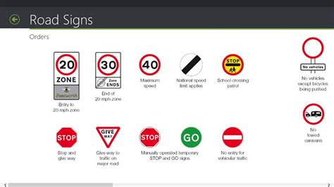 Road Signs Uk For Windows 8 And 81