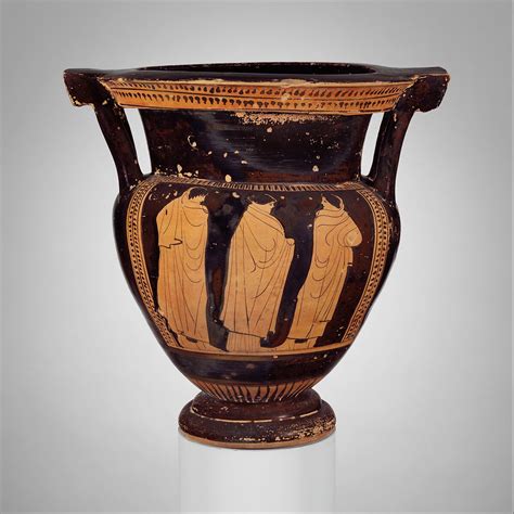 Terracotta Column Krater Bowl For Mixing Wine And Water Ca 470 460 B C Literature