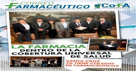 publicación oficial de la confederación farmacéutica argentina … · desarrollando la cofa está