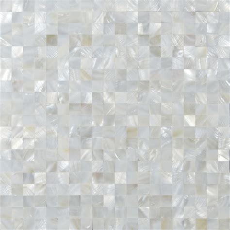 White Mother Of Pearl Shell Tiles Mosaic Sheets Seamless Square 35