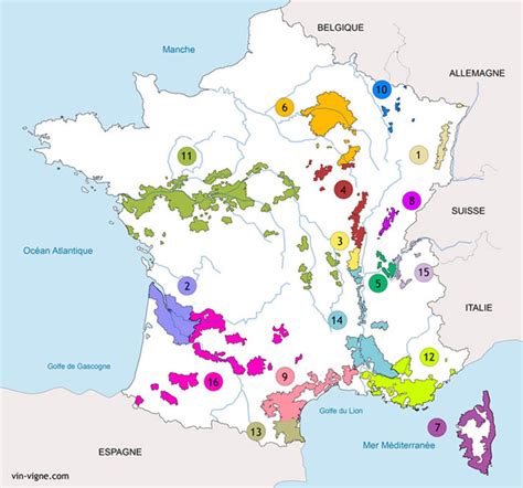 Vin Carte Des Vins De France